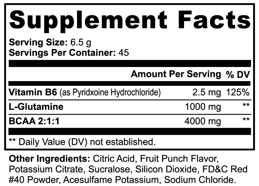Post-Workout Powder (Fruit Punch)